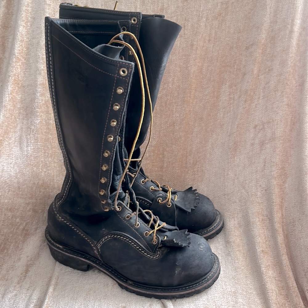 Wesco EH 16 inch work boots. Size 11D